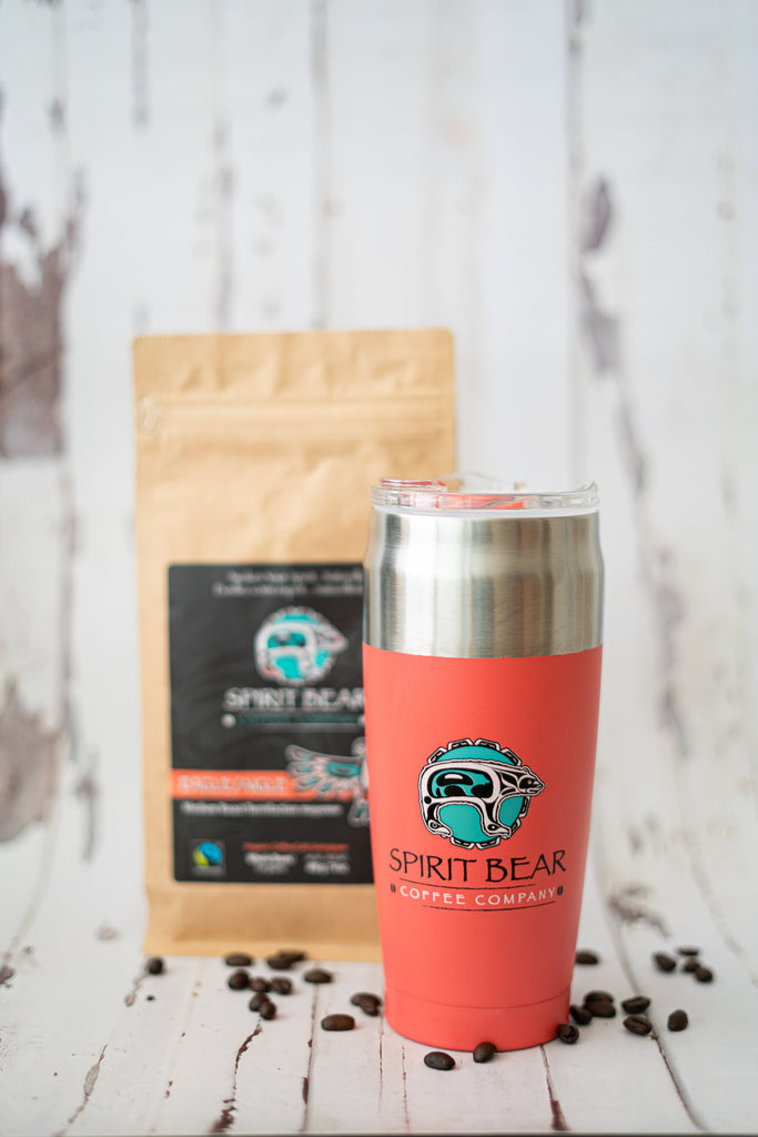 20oz Travel Mug - Spirit Bear Coffee Company, Order coffee online Canada,  wholesale coffee, organic and fair trade coffee